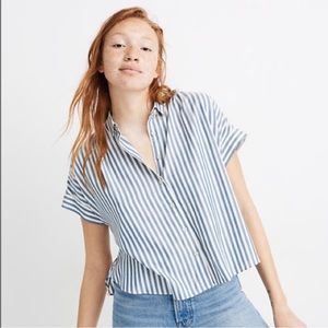 Madewell NWT Hilltop Shirt in Savin Stripe